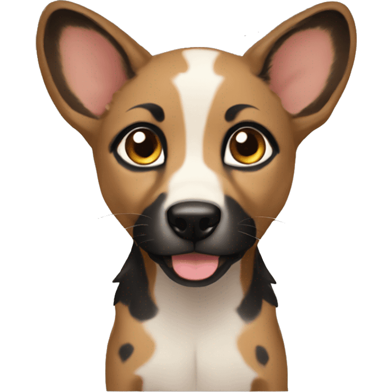 Wild dog puppies emoji