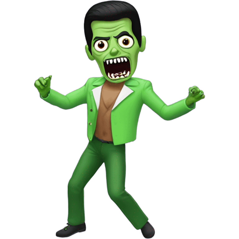 freddie mercury green zombie dancing emoji