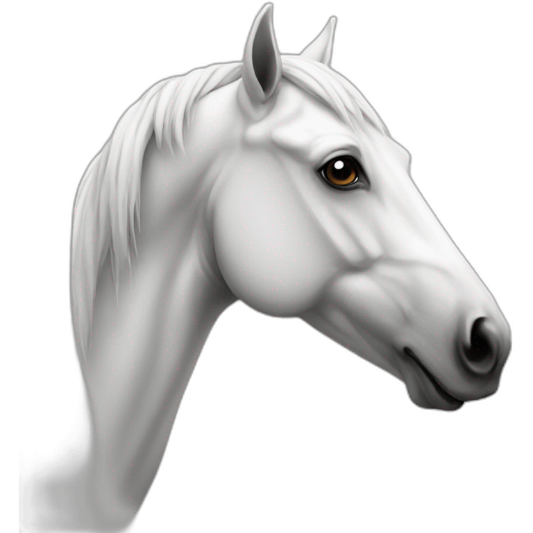 horse-white emoji