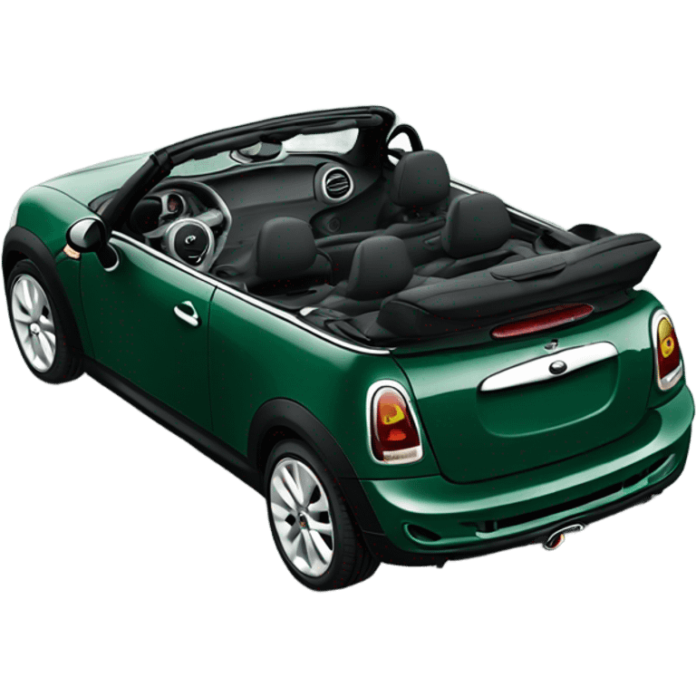 Dark Green Mini Cooper s convertible  emoji