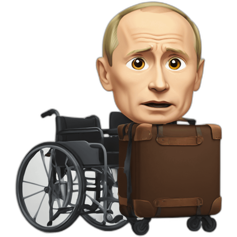 angriest dead vladimir putin coffin suitcase wheelchair meat cube emoji