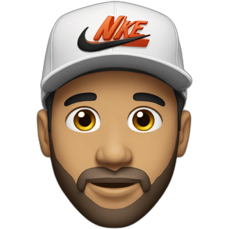 Drake with a Nike hat emoji