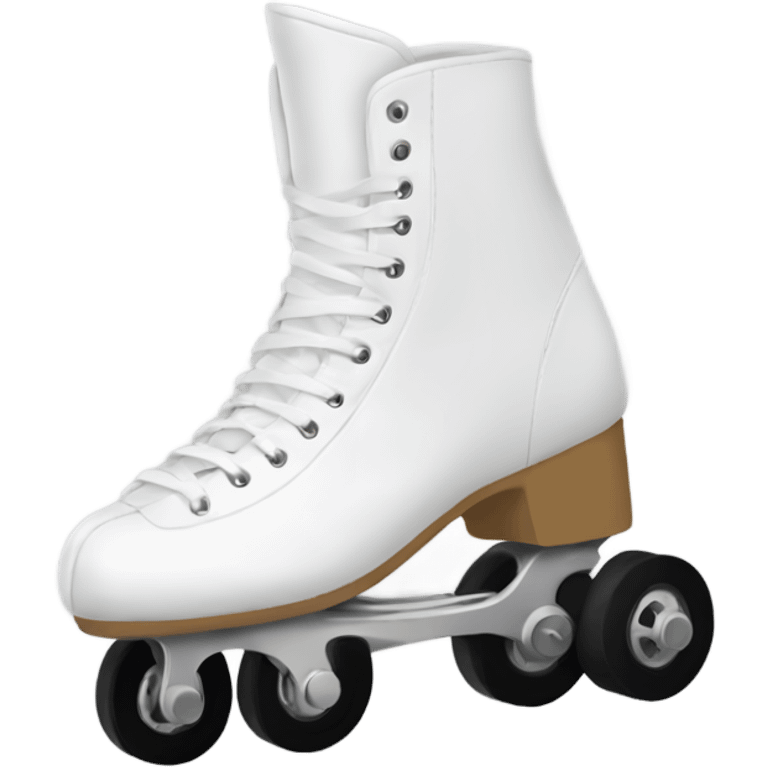 Patin de cuatro ruedas blanco emoji