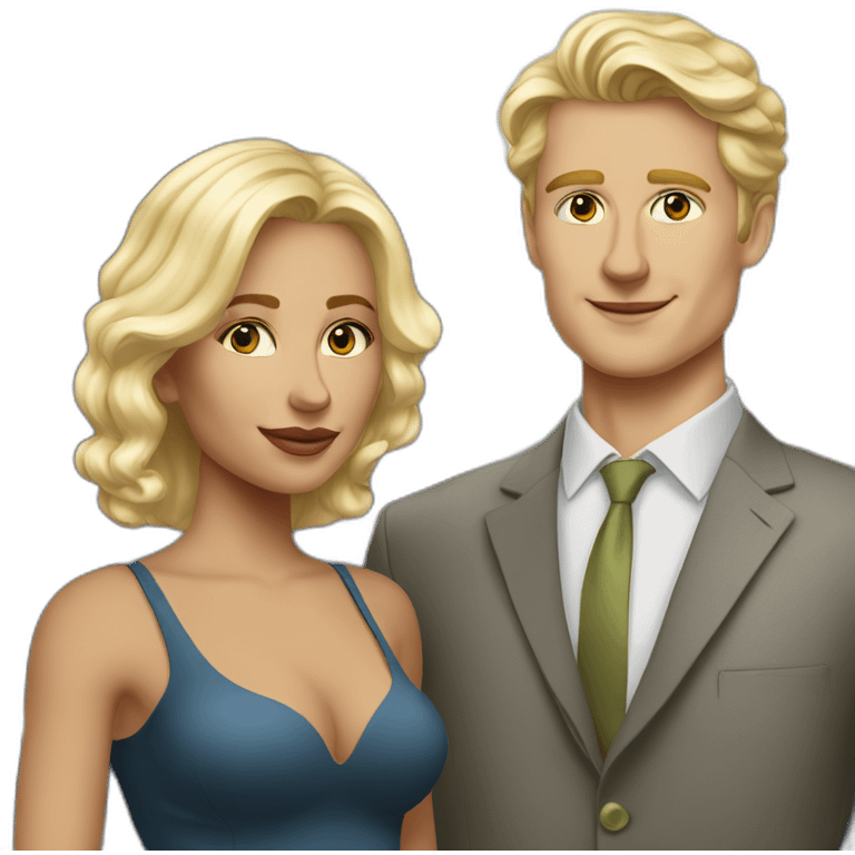 Old money blonde in nyc with her white boy husband emoji