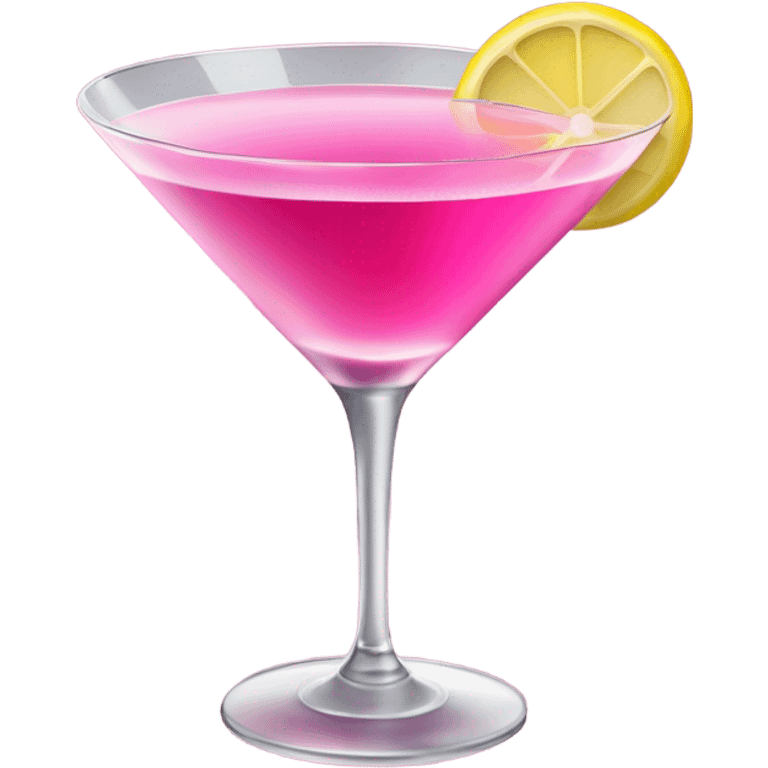 Pink martini drink emoji