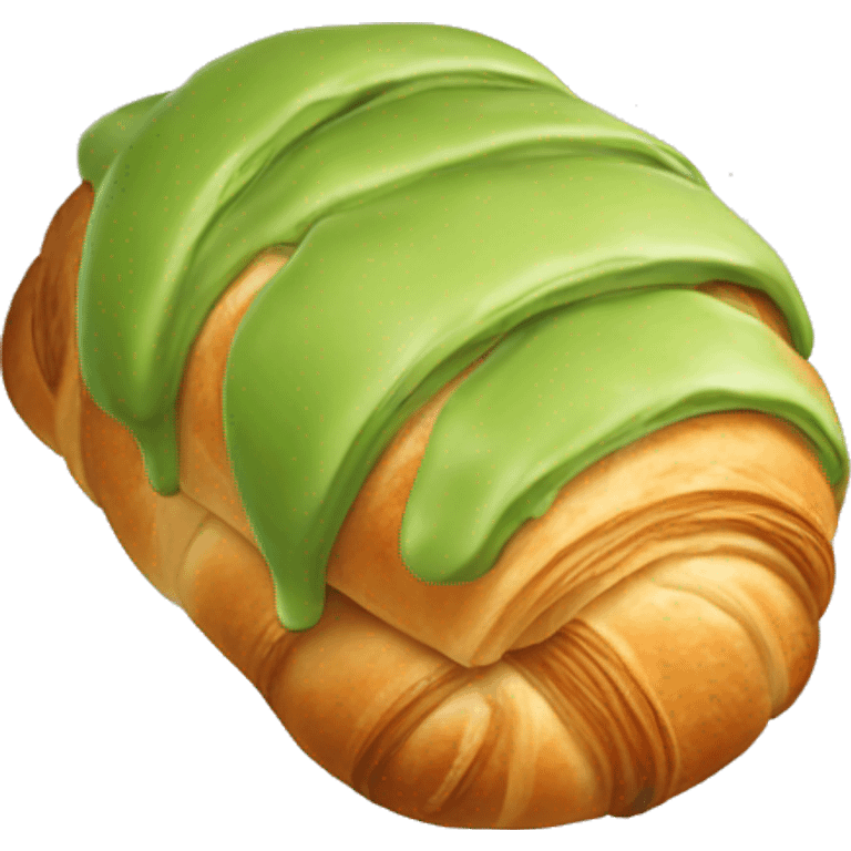 matcha croissant emoji