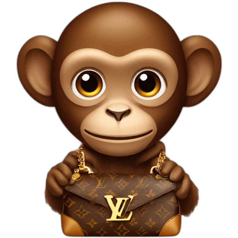 monkey with louis vuitton emoji