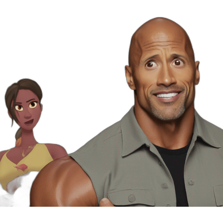 Dwayne Johnson is so shocked as ruck emoji