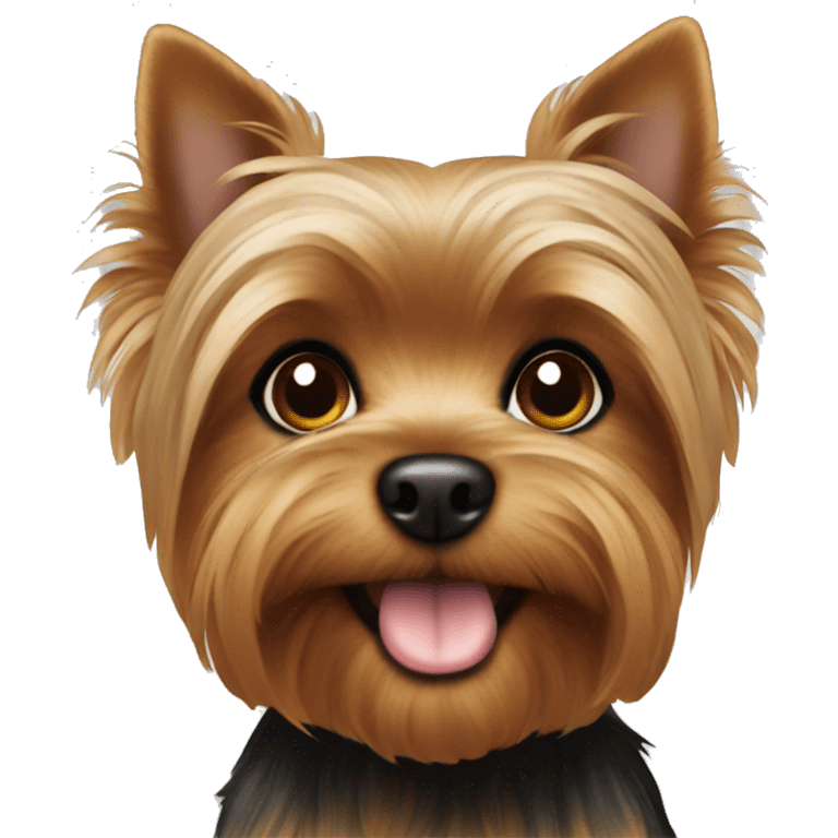 Brown yorkie  emoji