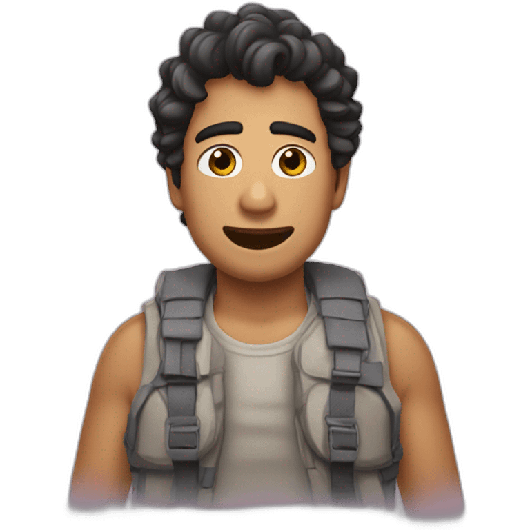  Chico con pasamontañas  emoji