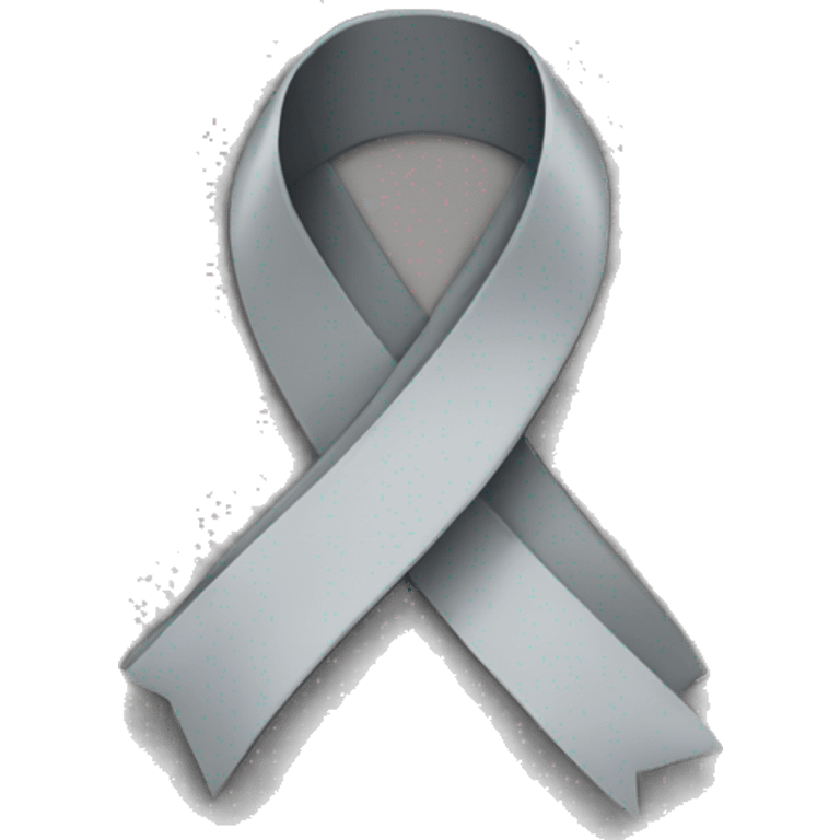 Grey ribbon emoji