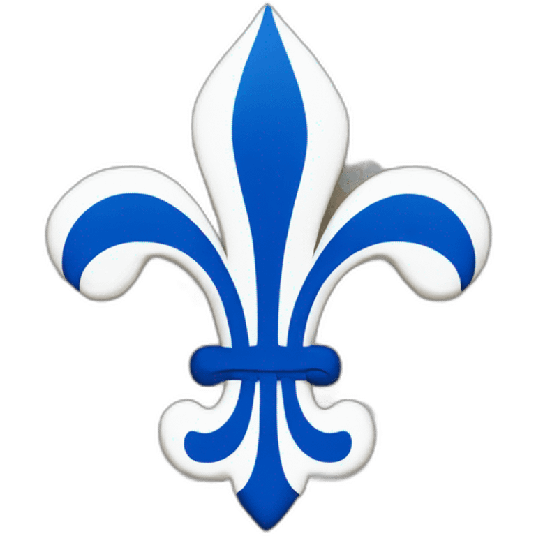 drapeau du quebec avec 4 fleurs de lis emoji