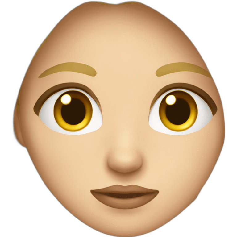 Persona rubia, pelo largo, ojos oscuros con anteojos emoji