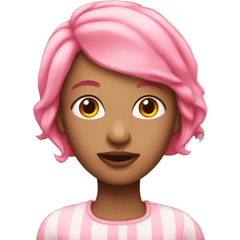 pink hair women emoji