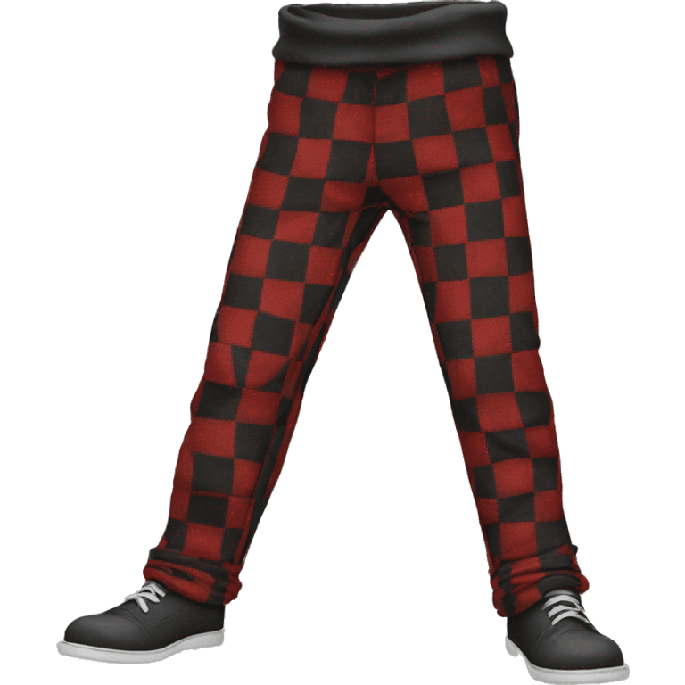 red black checkered pants  emoji