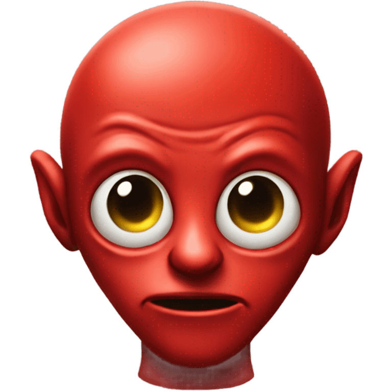 red alien emoji