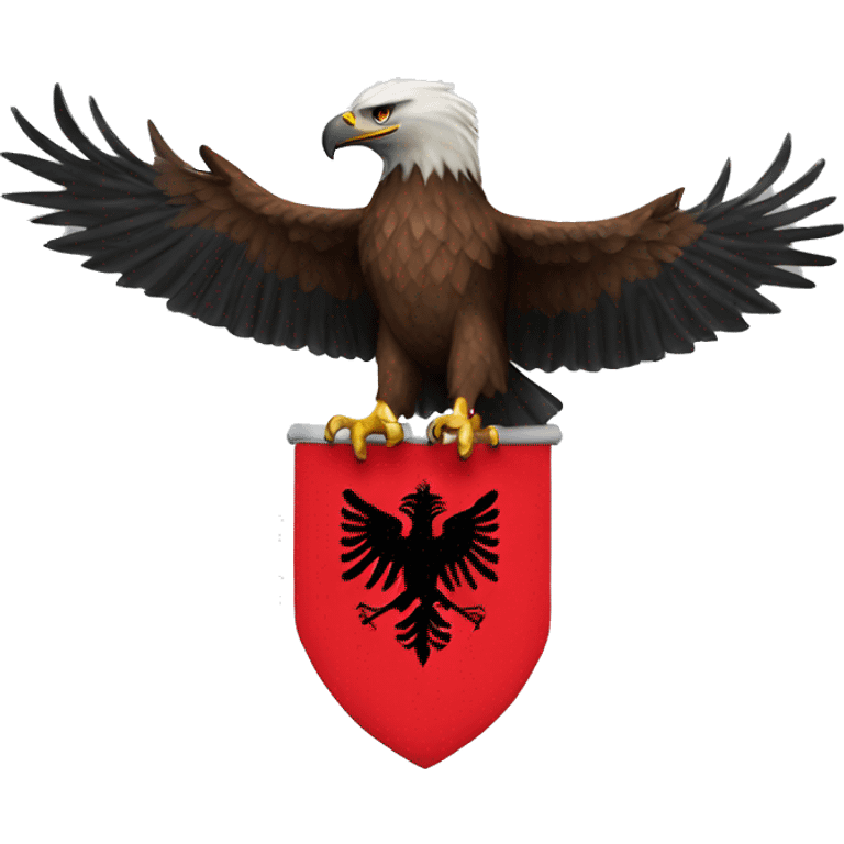 eagle with albanian flag emoji