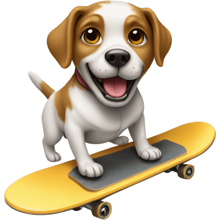 Dog on skateboard  emoji