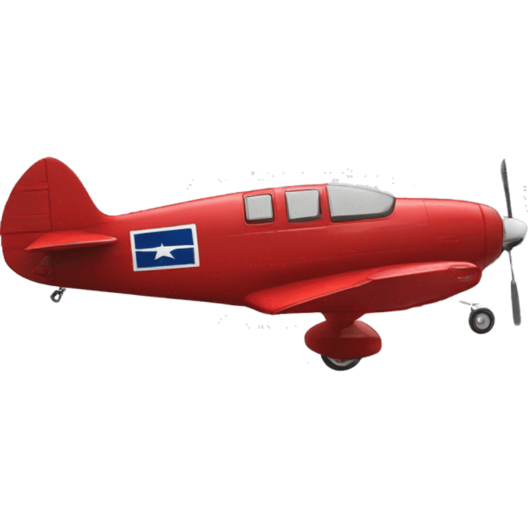 Amelia Earhart's Lockheed Vega 5B model in red emoji