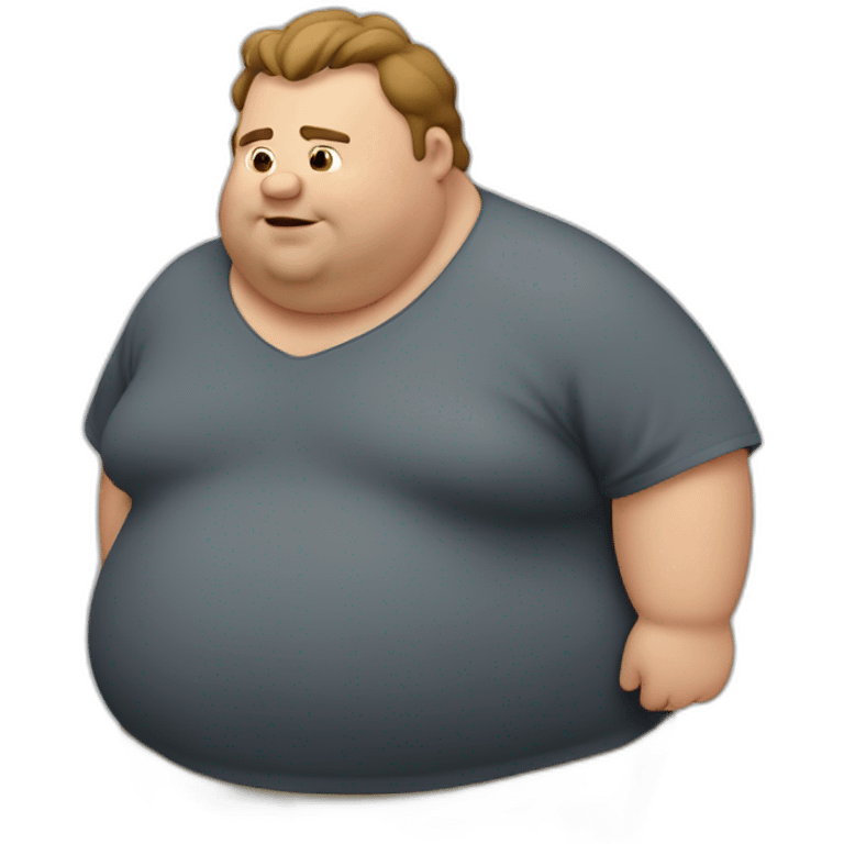 Fat guy emoji