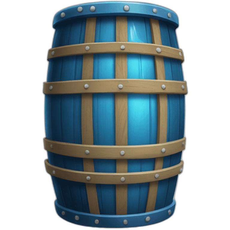 blue glass barrel emoji