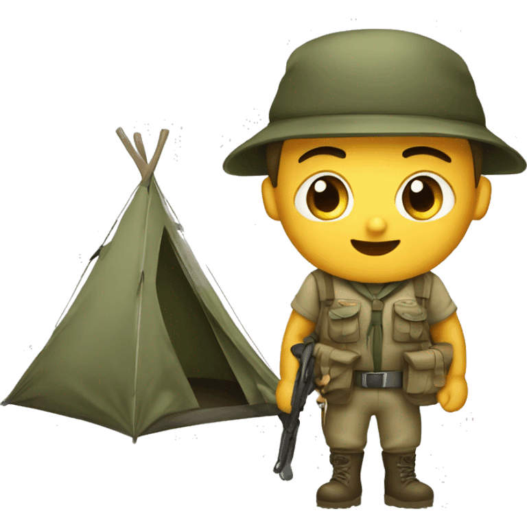 Camping exercito  emoji