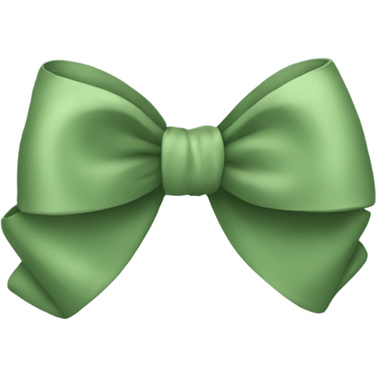 sage green bow emoji