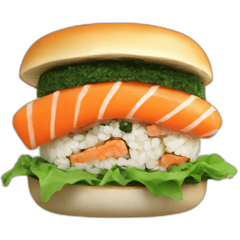 Sushi burger  emoji