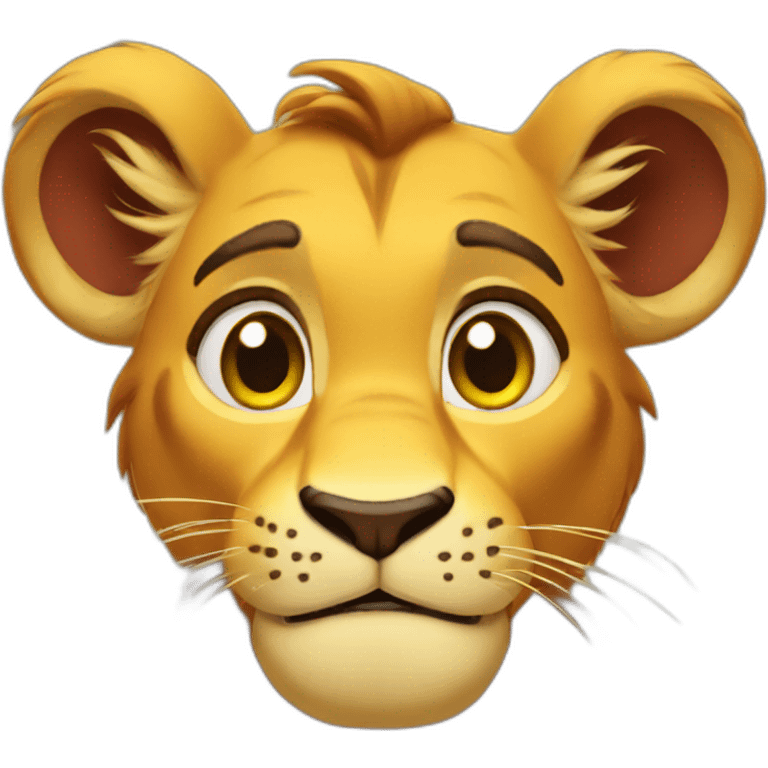 simba silly emoji