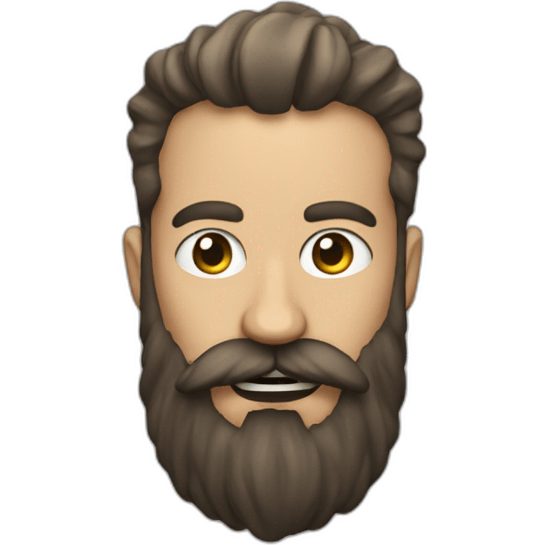 Un barbu avec une bomb emoji