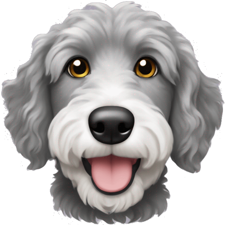 Grey AussieDoodle emoji