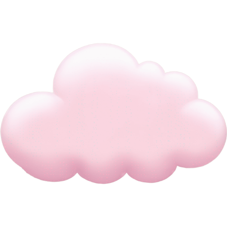 soft pastel pink cloud emoji