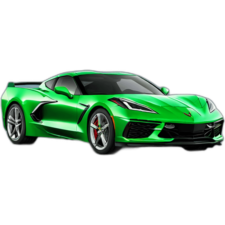 Green Corvette c8 emoji