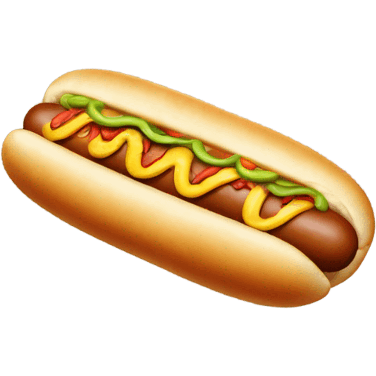 Wrinkly hotdog emoji