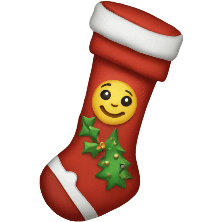 Christmas stocking emoji