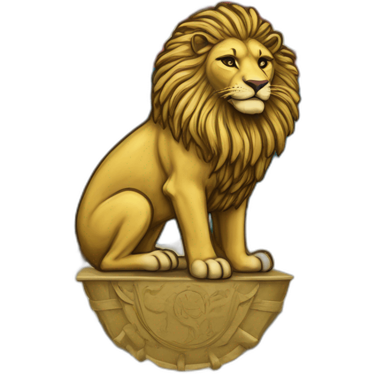 The flag of Iran in the Pahlavi period, or the lion and sun flag emoji