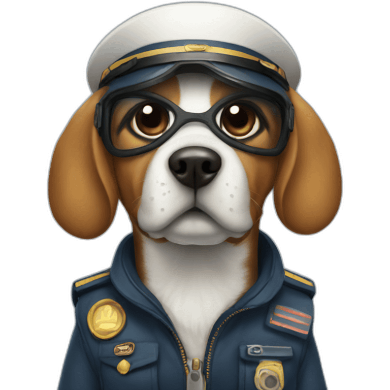 dog as pilot emoji