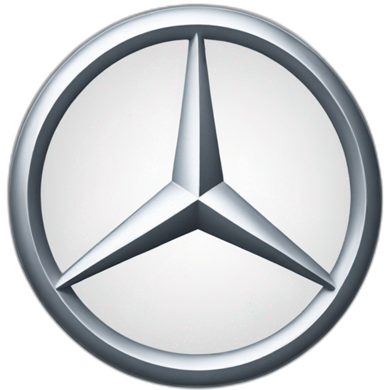 Mercedes benz sign and logo emoji