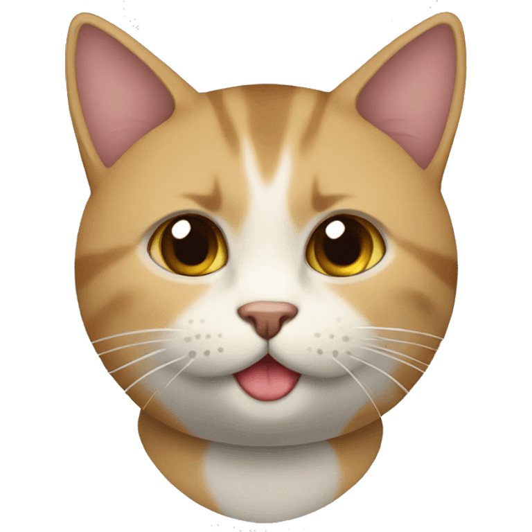 Gato con mansana emoji