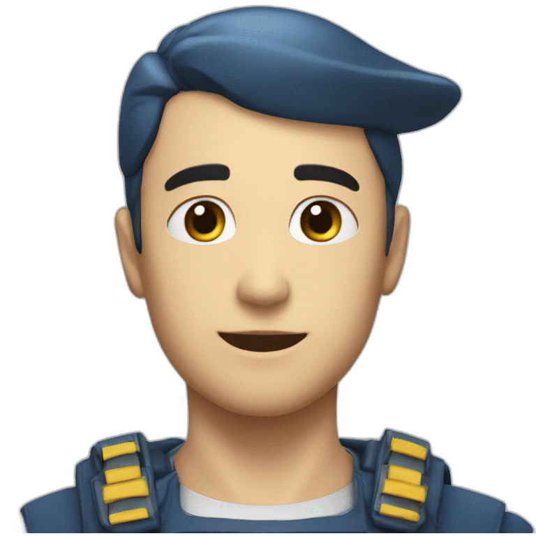 Cœur bleue marine emoji