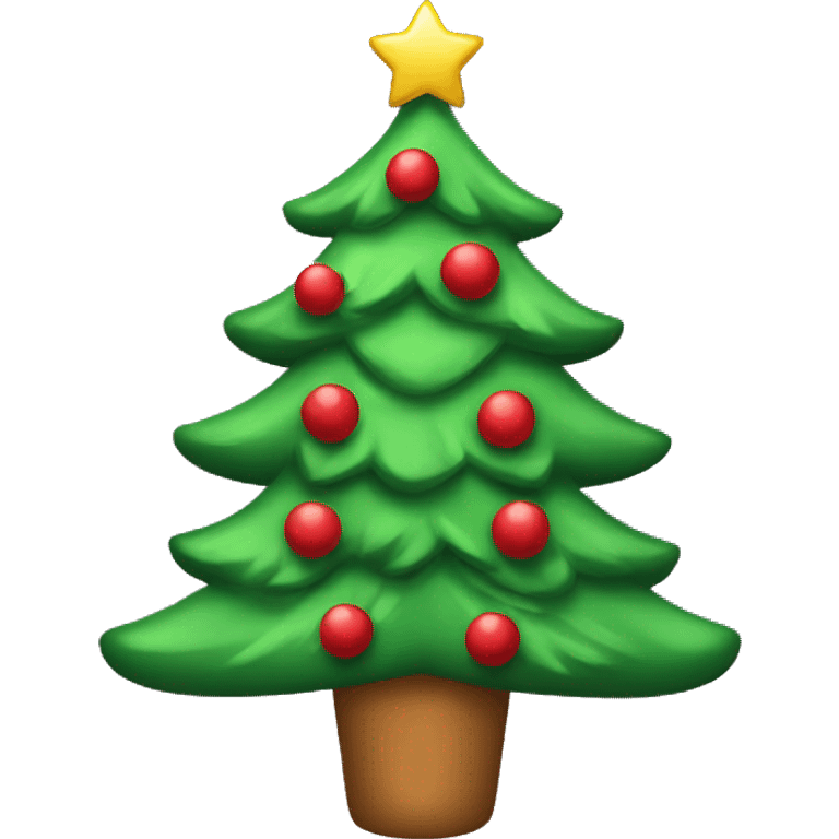 a Christmas tree with bows on it emoji