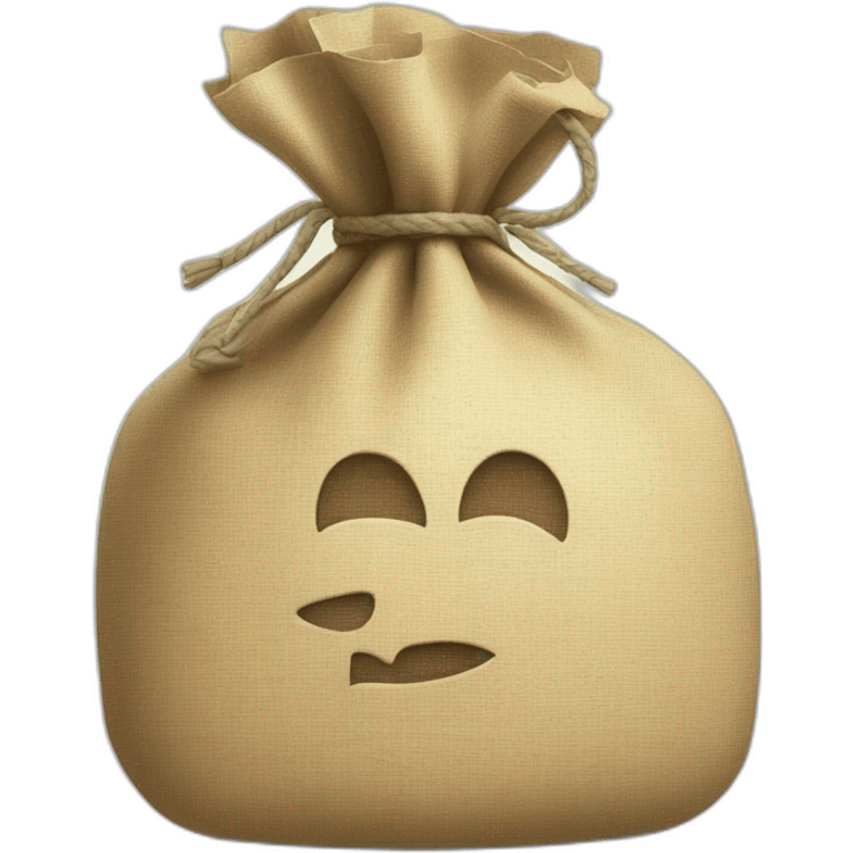 Una rata con una bolsa de dinero en la espalda  emoji