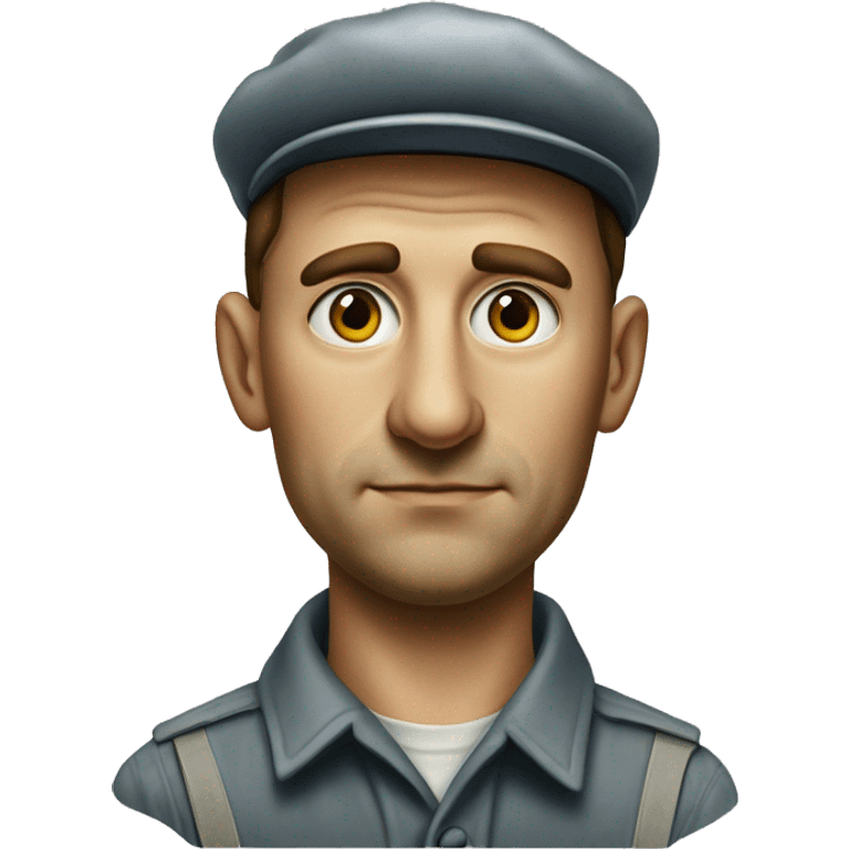 photorealistic serious soviet worker 1960 emoji