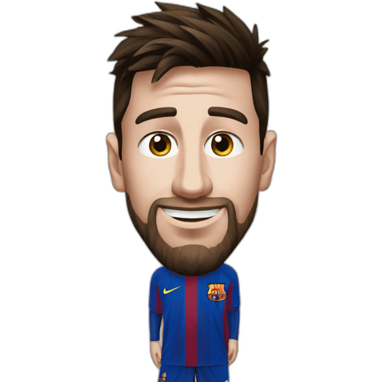 Messi qui se moque de Ronaldo emoji