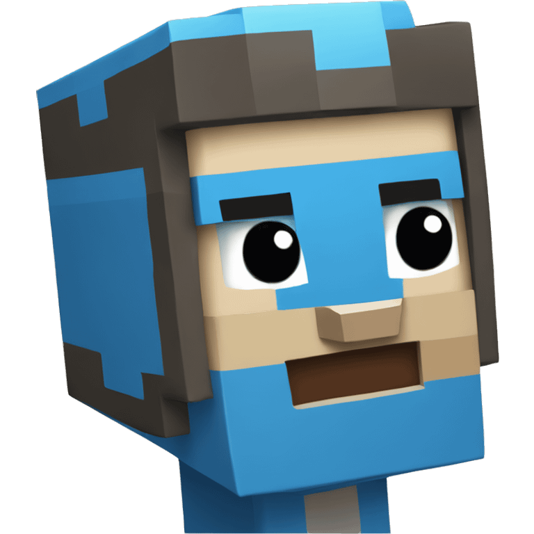 Minecraft avatar. Blue Puppy. emoji