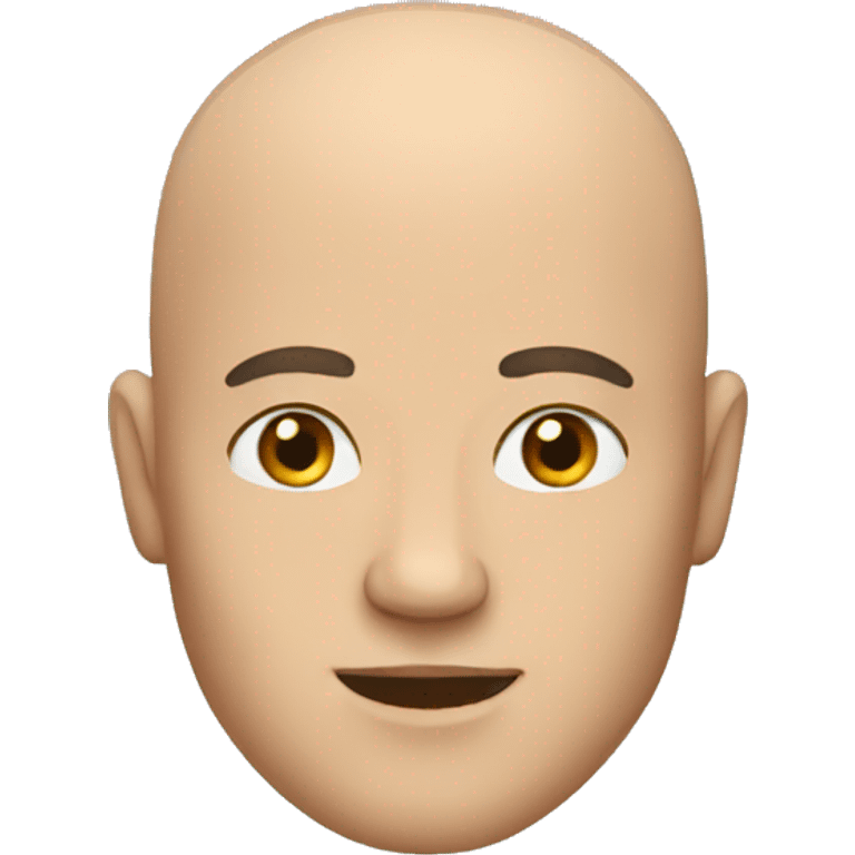 Bald man emoji