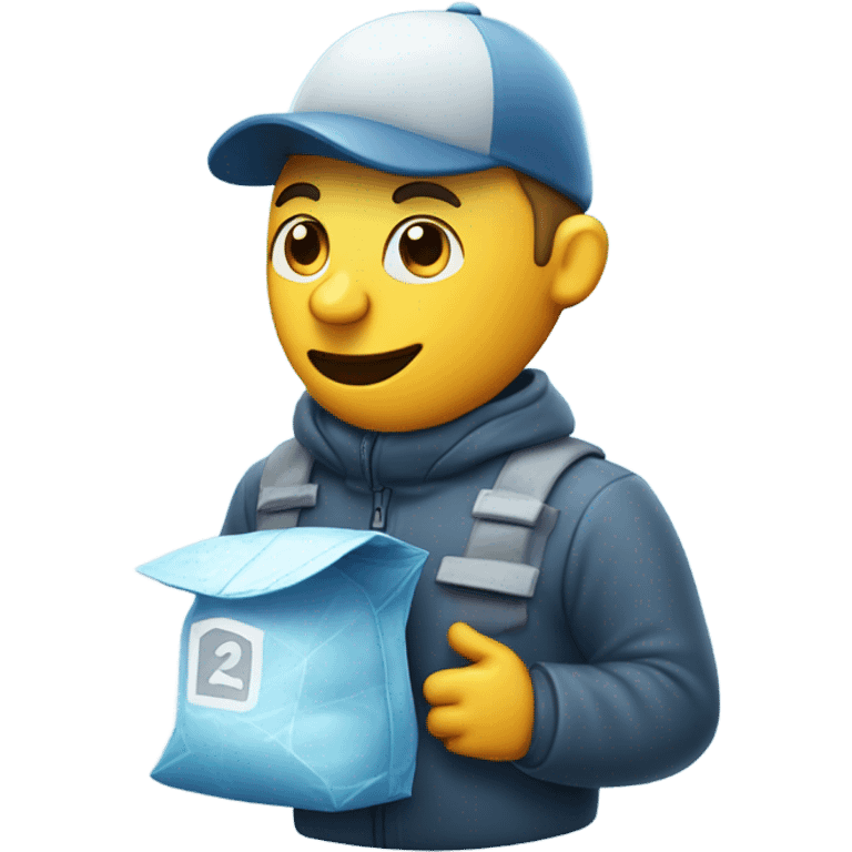 Frozen mailman emoji