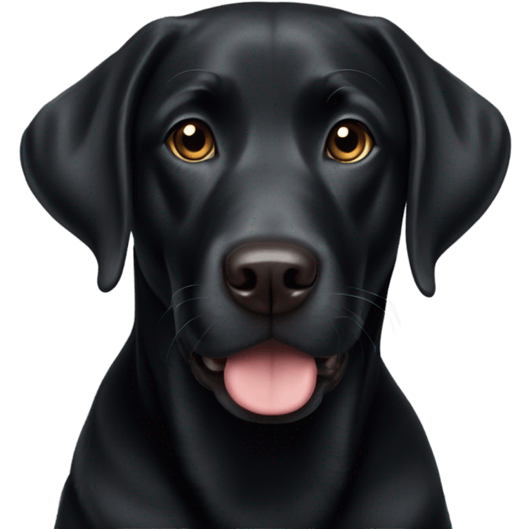 Black Labrador retriever emoji