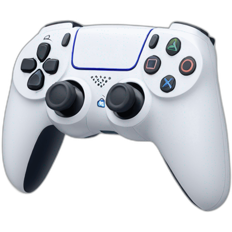 White Playstation 5 controller emoji