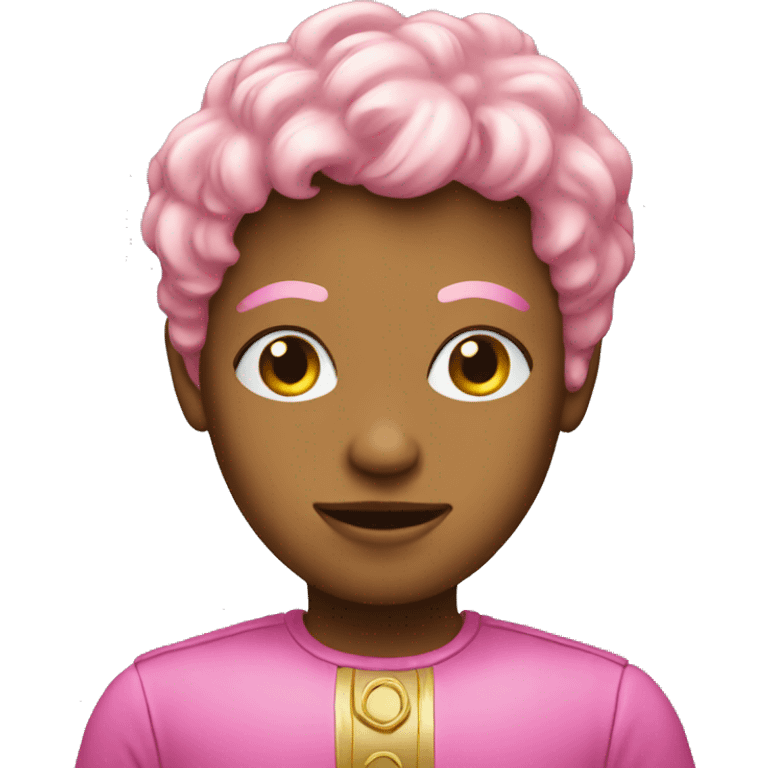 pink and gold person emoji